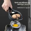 1Pc Egg Cracker Egg Separator Stainless Steel Handheld Egg Opener with Egg Yolk White Separator Eggshell Cutter Egg CrackingTool