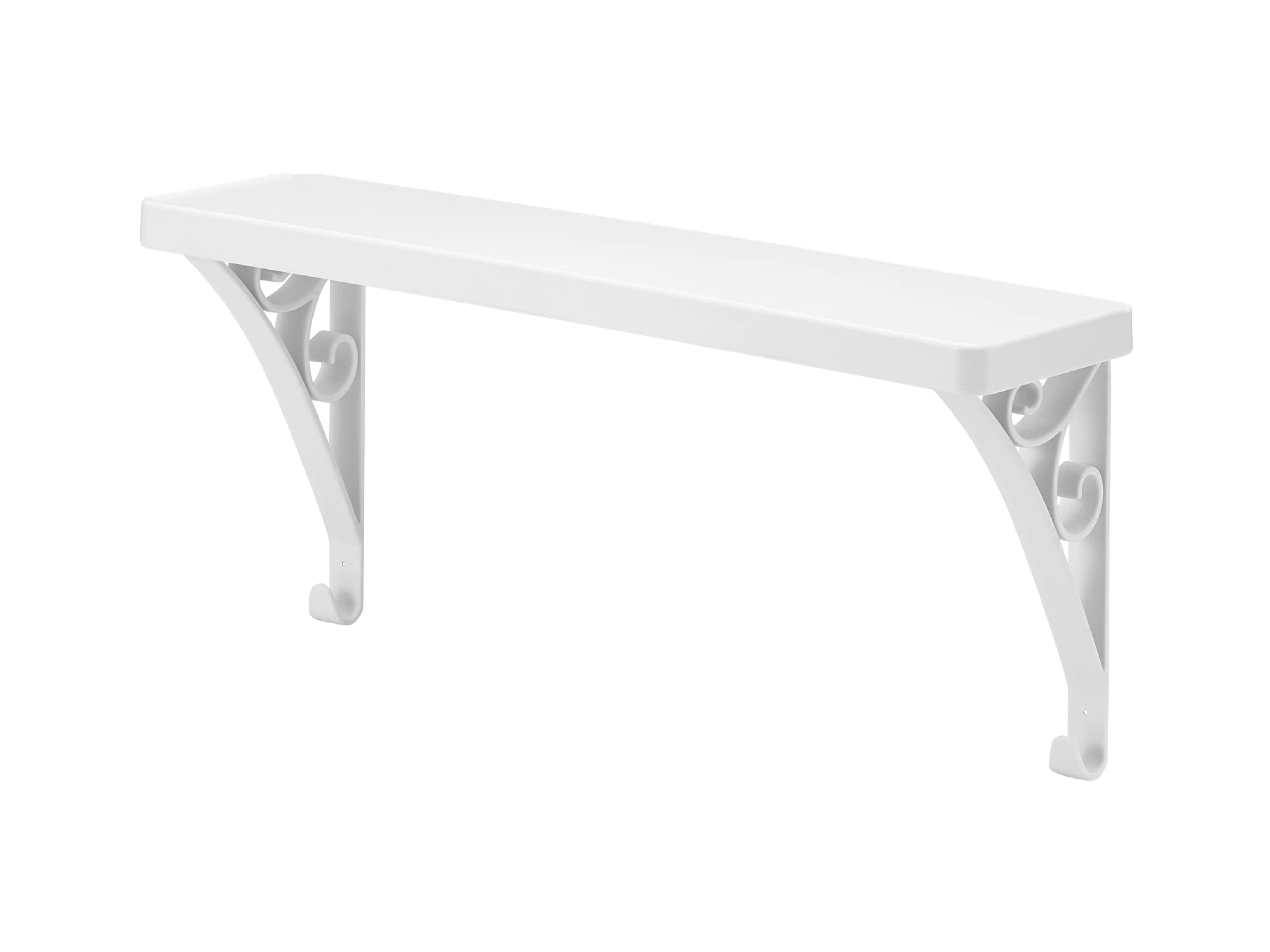 

Laundry Storage Towel Bar Shelf White Made of recycled materials Laundry area storage rack Easy to install Towel bar Made in Japan Like-it (Square)
