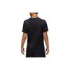 Air Jordan Logo Print Vintage Bordado Malha Gola Redonda Camiseta Masculina Tops Preto DM3183-010