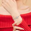 Christmas Snowflake Sterling Silver 925 Rotatable Necklace Women Niche Design Light Luxury Style Starburst Cross Chain Bracelet