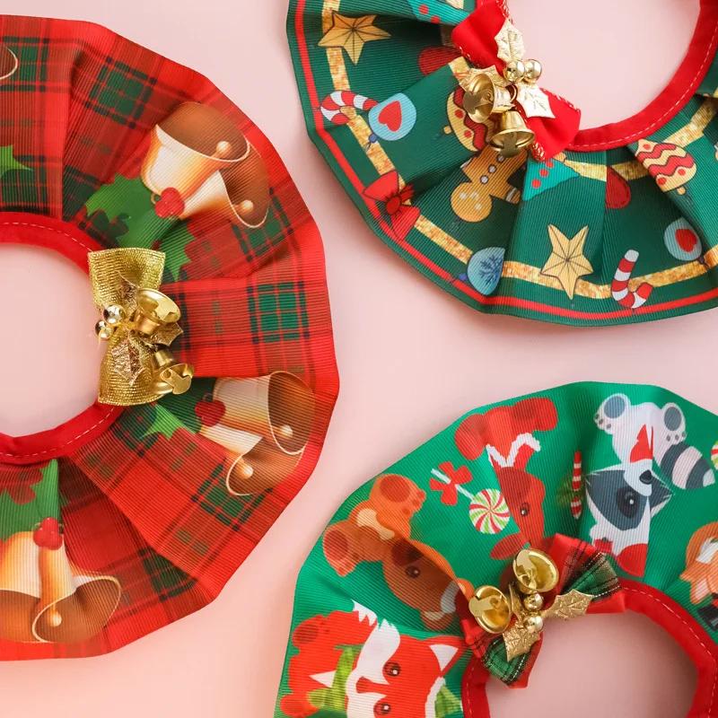 Haustier Weihnachten Feiertag Halsband Kätzchen Hund Schleife Glocke Schmuck Elch Lätzchen