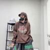 2025 Korean Style Women's Winter Hooded Sweatshirt - Plus Velvet, Thick, Casual, Loose, Versatile Top
