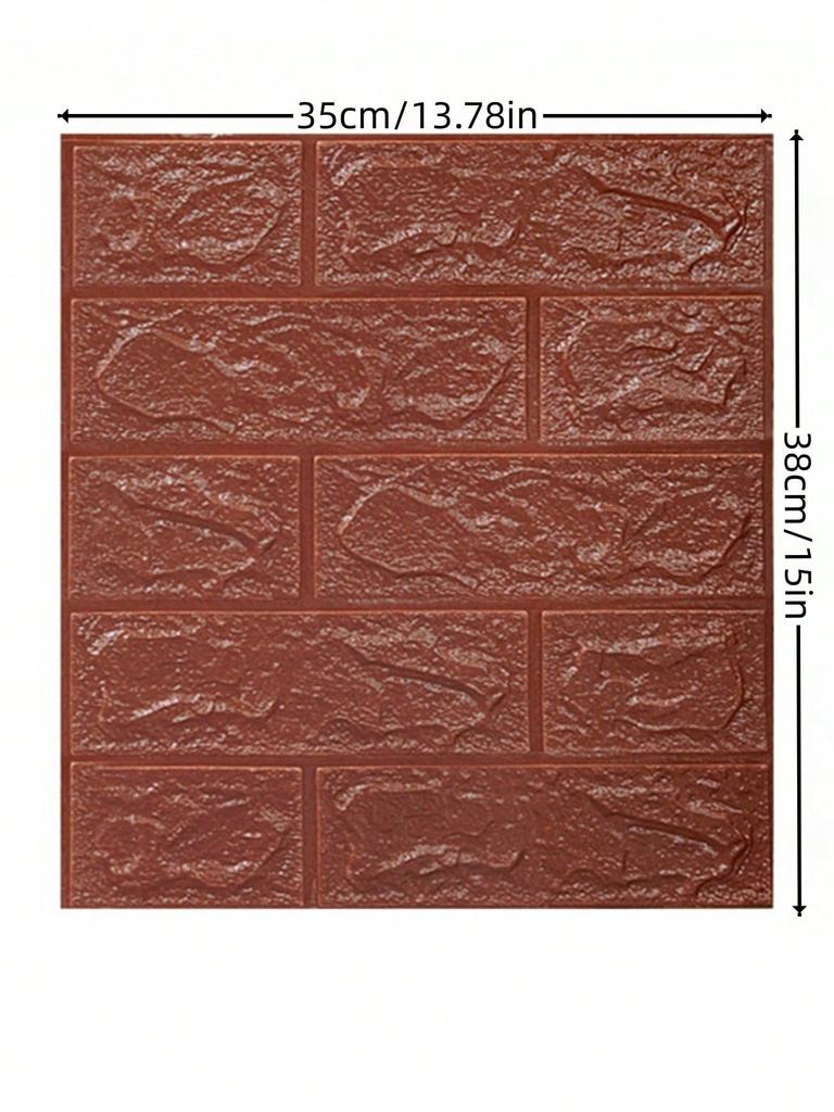 Home decoration supplies Wall decoration peel wallpaper brick detachable wallpaper peel paste self-adhesive 5 sheets 1 set