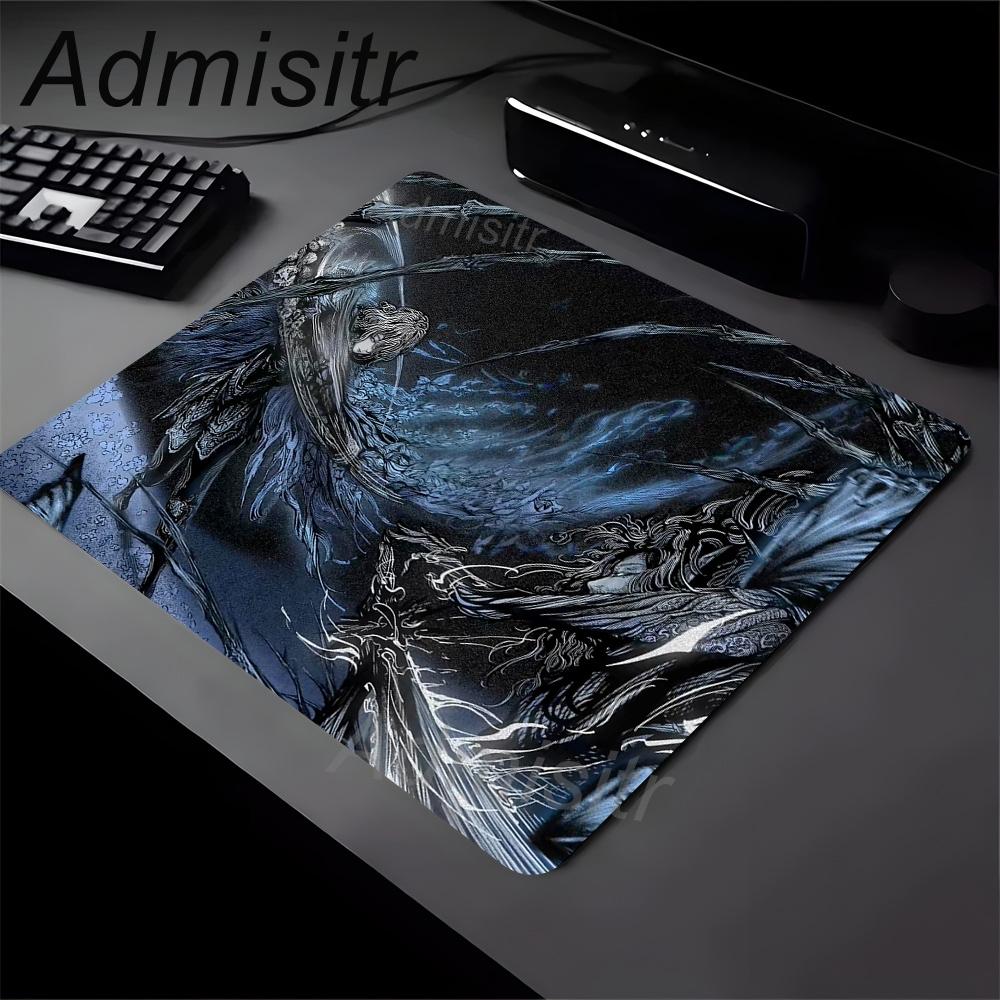 Retro English Black and White Girl Gaming Mouse Pad XL Natural Rubber Anti Slip Bottom Mousepad Small Size Product Desk Mats
