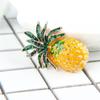 Elegant for Women Pineapple Fruit Shape Lapel Pin Badge Fashion Jewelry Enamel Brooch