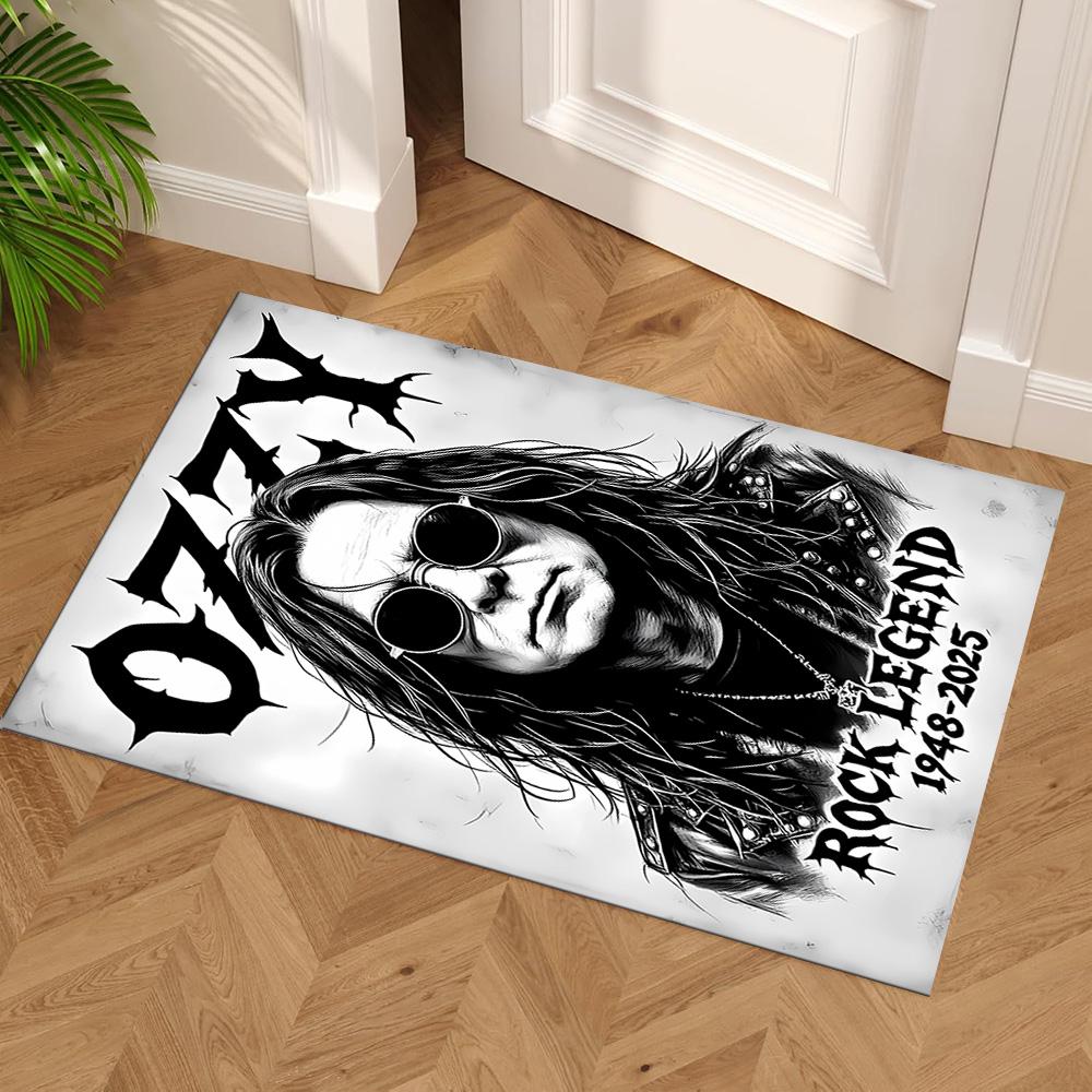 Ozzy Osbourne Tribute Poster Carpet Suitable for Kitchen Dormitory Hallway Study room Antislip Carpet Office home decor Perfect Gift for Women/Men
