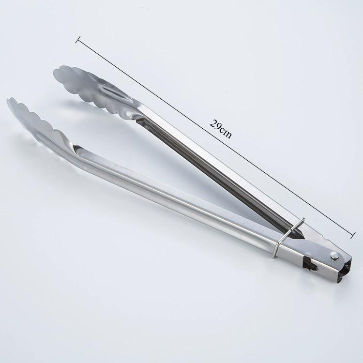 Stainless Steel Food Tongs Barbecue Meat Clip Salad Bread Pastry Clamp Buffet Cooking Tool Kitchen Utensil Accessories 2025 New