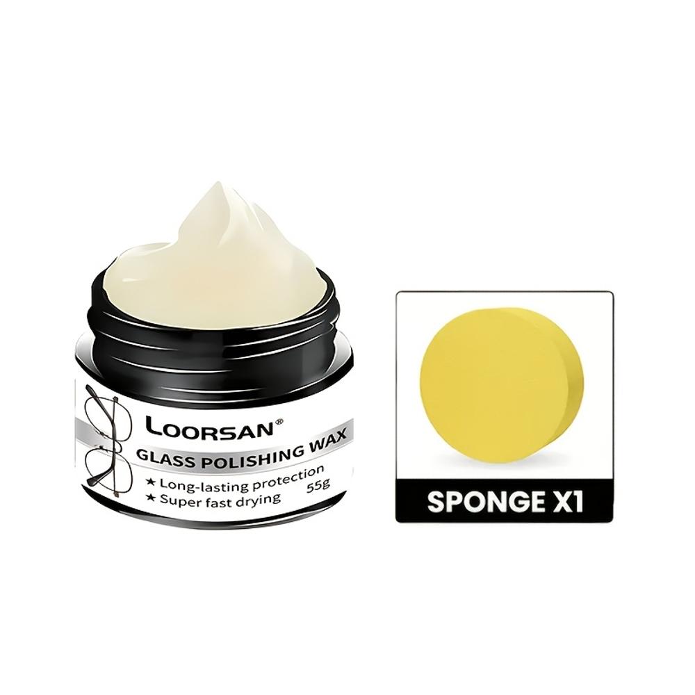 Multi-Functional Glass and Lens Scratch Repair Kit - Glass Care Wax - Restores Clarity and Smooth Surface - Suitable for Car Win