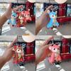 Plush Doll Reindeer Keyring With Silver And Gold Keychain For Decoration Festive