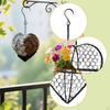 Heart Shaped Hanging Planter Metal Wire Decorative Sturdy with Chain & Hook Flower Pot Air Plant