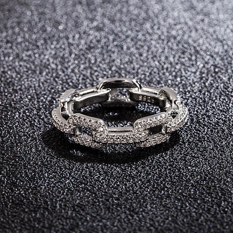 Lindon Classic Copper Alloy Zircon Ring Ladies Jewelry Wedding Promise Party Gift