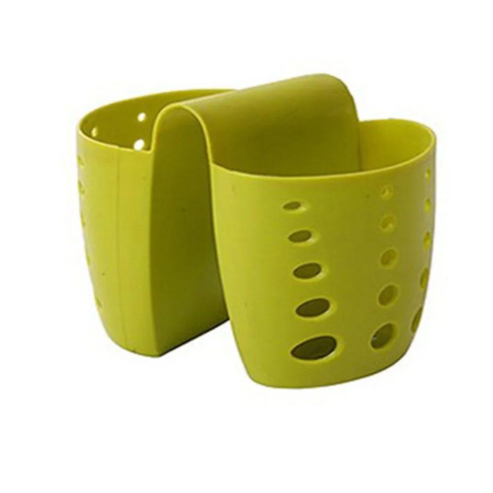 

Kitchen Sink Hollow Drainage Hanging Basket Double Silicone Brush Sponge Hanging Bag Sundries Faucet Drainer Kitchen Tools
