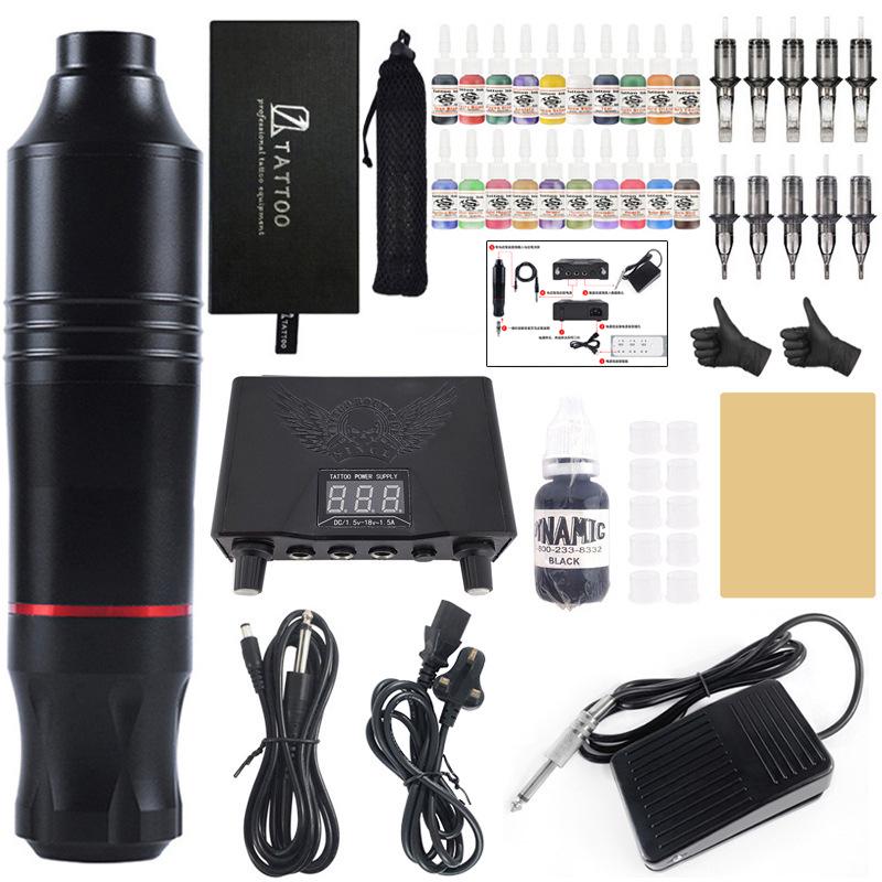 Skull No. 4 Motorized Tattoo Pen Set for Student Practice