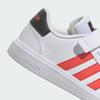 Adidas Grand Court EL Boys and Sizes Size Kids' 2.0 Sneakers, Girls, 17-25.5cm, Unisex, LKK27, Footwear, White/Bright Red/Core Black, 21.5cm (IG4840)