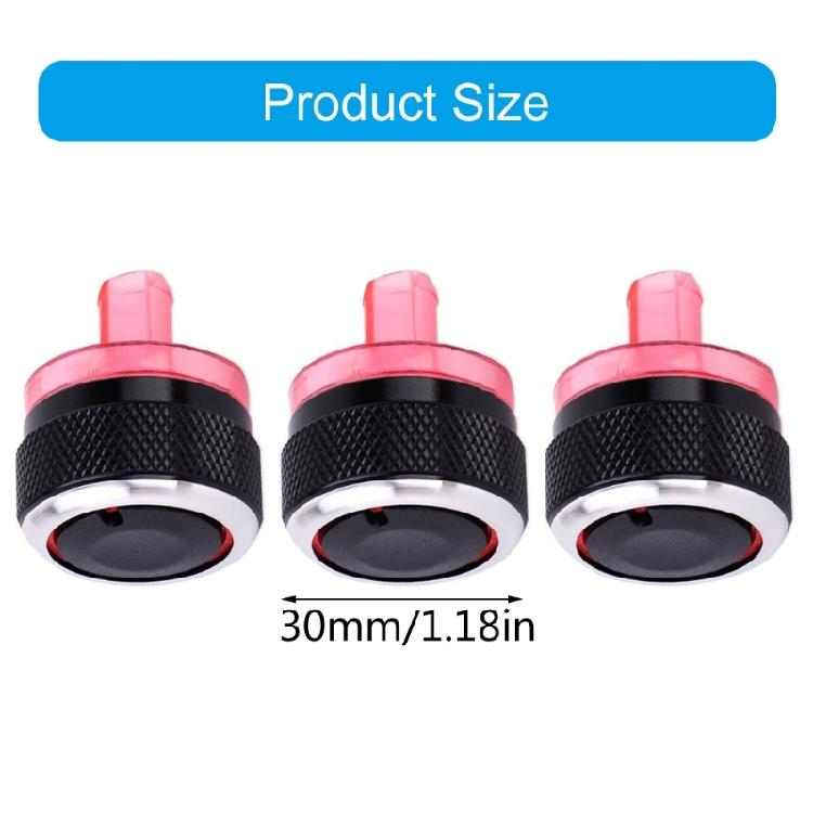 3pcs/Pack Automobiles Climate Control Knobs Fan Speed Adjuster Button For 206 207 Efficient Car Temperature Management