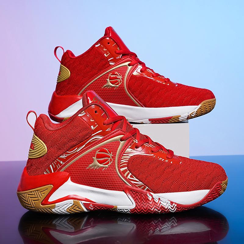 New Men Shock-absorbing Sneakers Women Graffiti Basketball Shoes-Breathable Non-slip Sneakers For Training Running Couple Shoes
