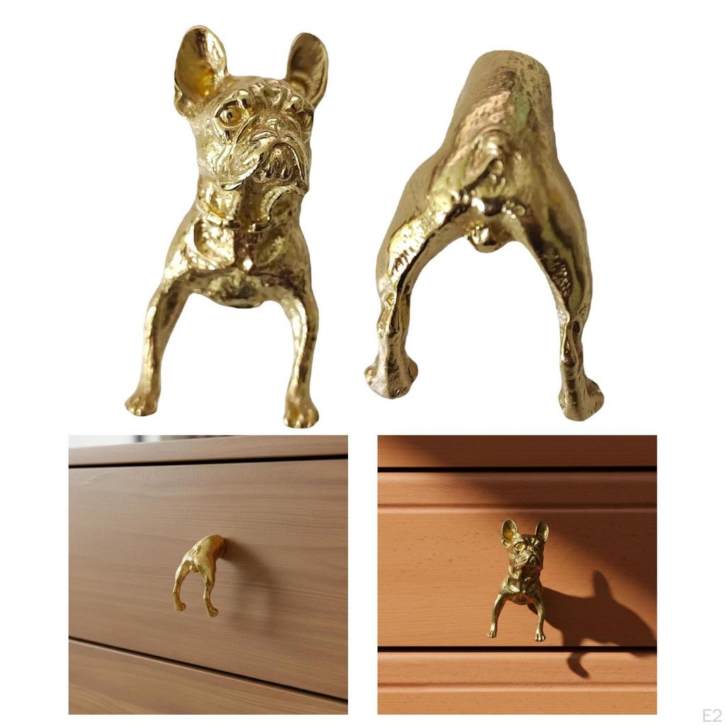 Animal Cabinet Knob Brass Pull Handle Decorative Single Hole for Home