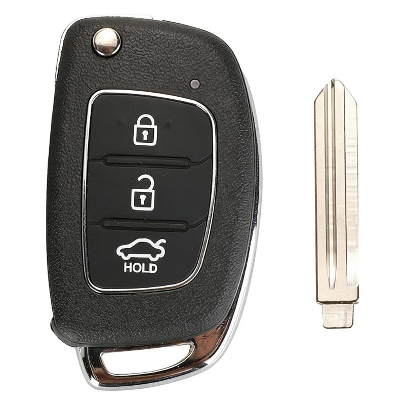 Universal Car Key Replacement Case With Key Blade For Multiple Vehicle Models Plastic Metal Construction