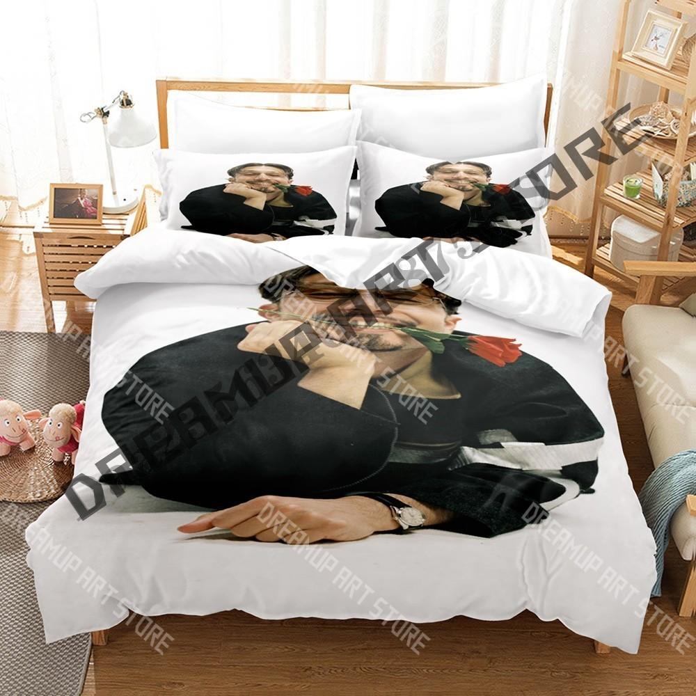 3D Printed bbno Singer Check Bedding Set for Boys Girls Duvet Cover Pillowcase Included Twin Queen King Full Single Double Sizes