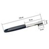 Removedor de núcleo de maçã e pera em aço inoxidável, ferramenta removedora de sementes de frutas com alça de borracha macia para descaroçamento de utensílios de cozinha de metal para casa