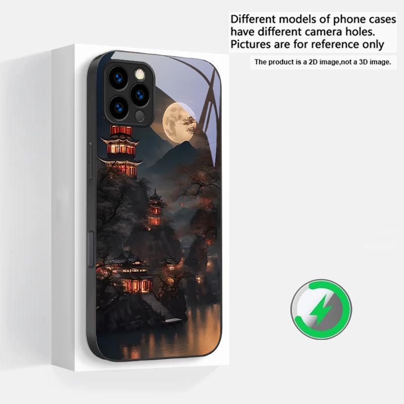 

Moonlight Fairy Trail Suitable For iPhone 16E 17 Pro Max 15 Pro 14 13 Plus 12 mini 11 16 Air 17Pro magnetism Glass Phone Case iPhone 15 Pro Max