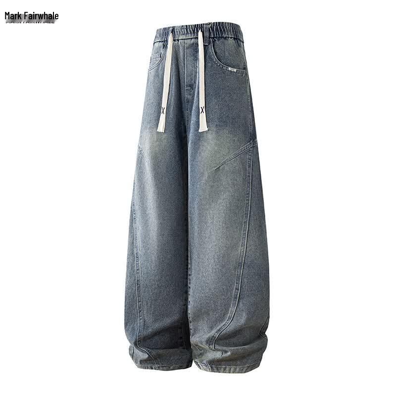 MARK FAIRWHALE Men s Loose Fit Summer Denim Casual Pants 31