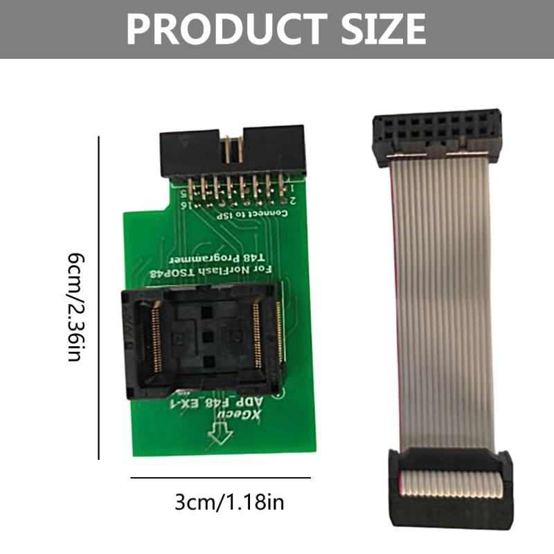Portable TSOP48 Adapter for ADP_F48_EX-1 TSOP48 Special Socket Only Use On T48 Programmer Chip Programmer