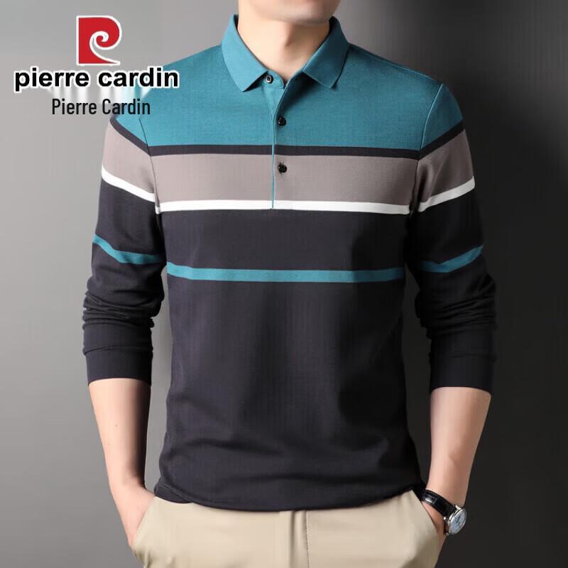 Pierre Cardin Men's Long Sleeve Cotton Blend Polo Shirt