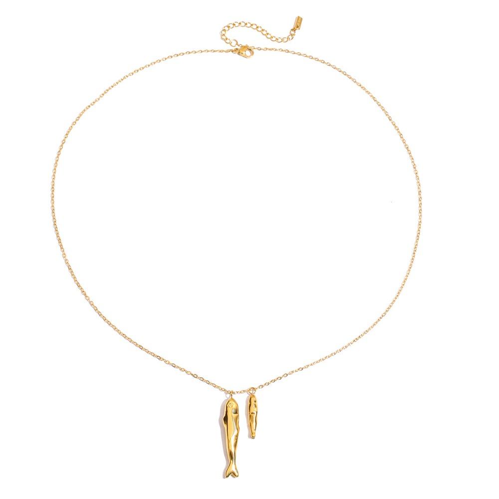 

Водонепроницаемая подвеска в виде рыбки, изысканное ювелирное ожерелье, модное ожерелье с рыбкой на удачу, женское