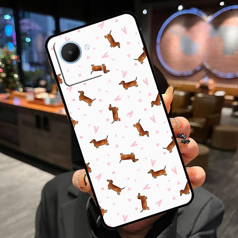 Dachshund Dog Case For Realme 13 Pro Plus 12 11 14 15 GT6 GT7 Pro C15 C35 C53 C55 C61 C63 C65 C67 C71 C75