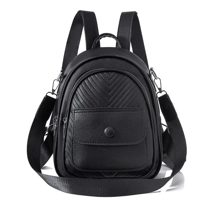 Neuer Rucksack Pendeln kleine und große Kapazität Mode Reiserucksack Damen kleiner Rucksack multifunktionale einfarbige Tasche