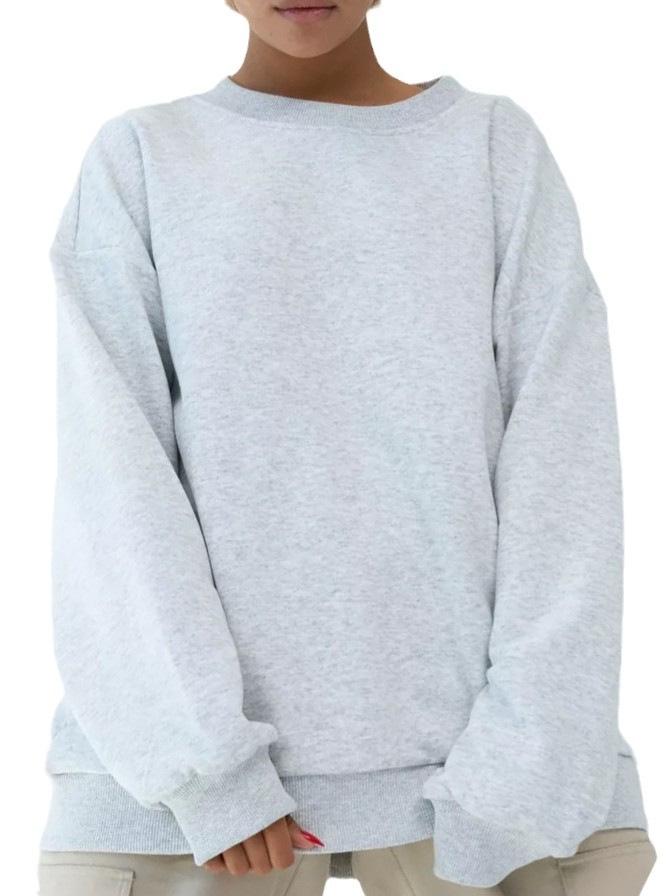 2024 Women's European & American Fashion Loose Velvet Pullover Sweatshirt for Autumn/Winter