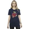 The Powerpuff Girls Dam/Damer Dubbelt Hjärta Bomull Pojkvän T-shirt
