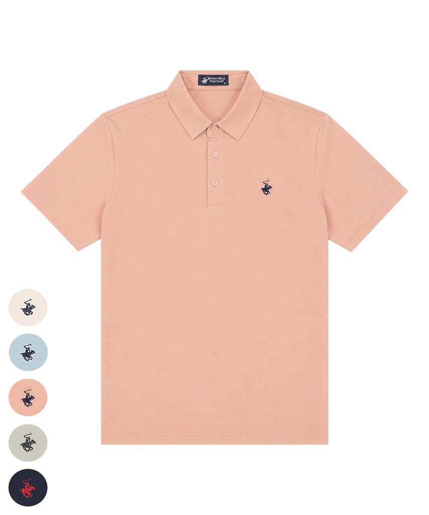 BHPOLOCLUB Men'S Cool Touch Minimal Collared T-Shirt 5 Colors Ts207