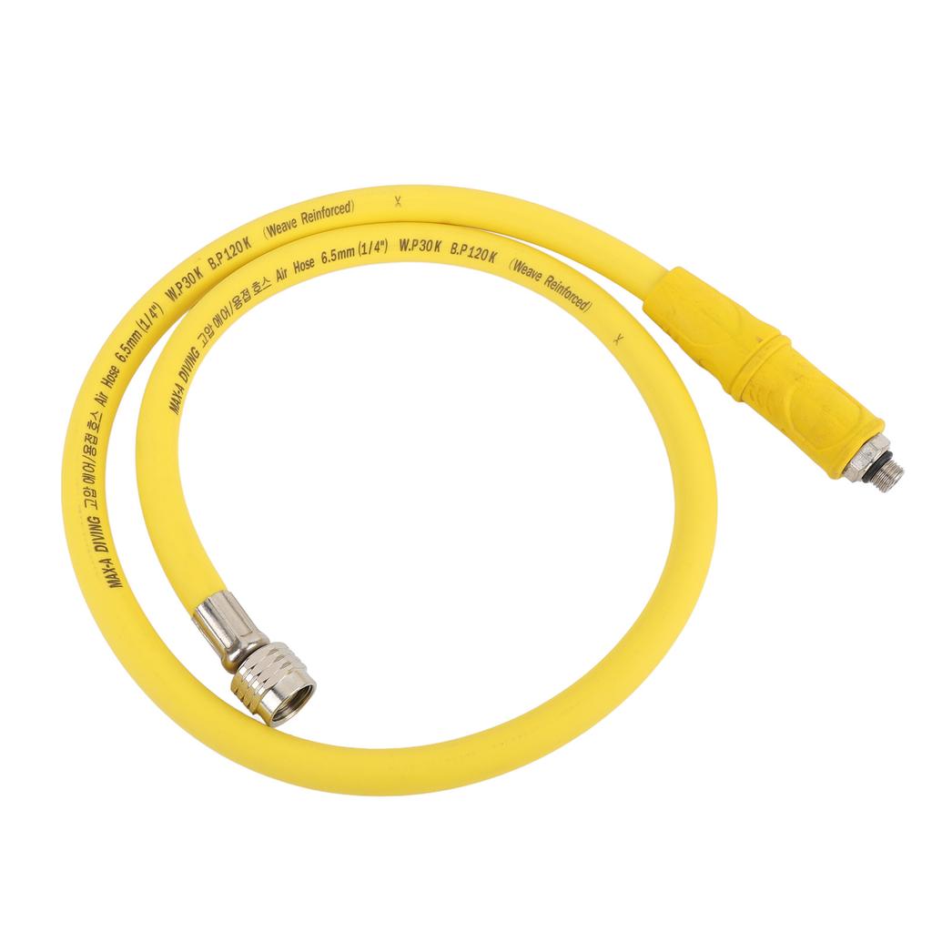 Diving Medium Pressure Hose 31.5 Inch PVC Aluminum Medium Pressure Tube for Second Stage Regulator Scuba Diving