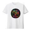 Mens All The People Imagine Living Life In Peace Hippie Tie Dye T Shirt White Small Vintage Washed Slightly Homme Unisex