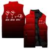 Ladies' Casual And Fashionable Sleeveless Vest Christmas Printed Cotton Jacket
