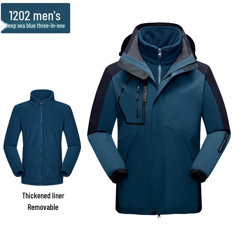 Unisex 3-in-1 Waterproof & Insulated Hiking Suit with Custom Logo