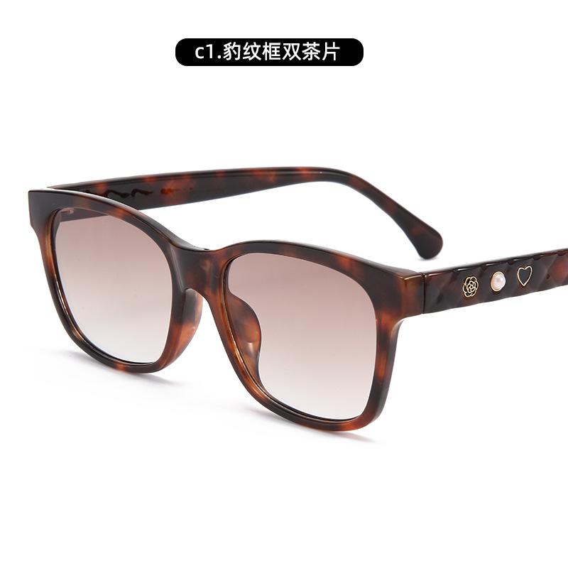Box Anti-Ultraviolet Sunglasses Decorative Glasses Street Photography Trendy Sunglasses Women