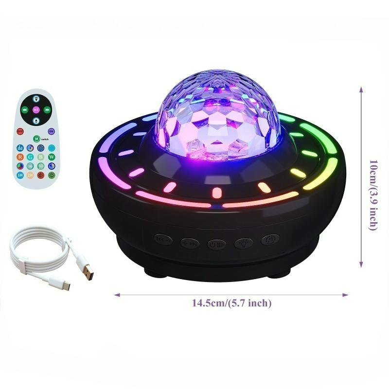 Starry Sky Projection Light with Remote Control Bluetooth Speaker Bedroom Atmosphere Lamp Children's Gift