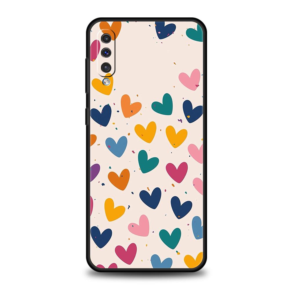 Love Heart Phone Case For Samsung A56 A36 A26 A24 A16 A14 A12 A32 A50 A70 A20S A22 A30 A40 A34 A54 A42 A52 A04s A06 5G Cover