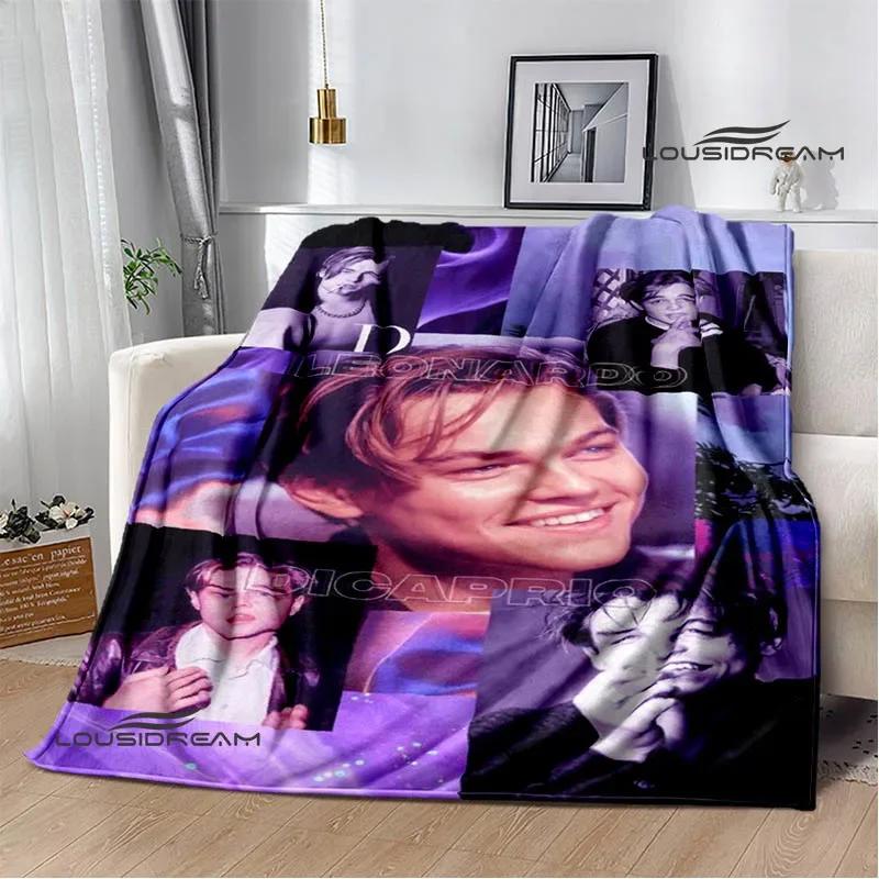 Coperta stampata Titanic Leonardo DiCaprio Coperta calda morbida e confortevole per casa viaggio letto coperta da picnic regalo di compleanno
