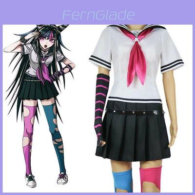 Danganronpa Ibuki Mioda Cosplay Costume Set Stylish Uniform Dress And Wig Combination