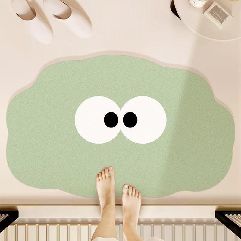 Cartoon Diatom Mud Non-Slip Quick-Drying Bathroom Mat