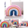 Entzückendes regenbogenförmiges Plüschkissen zum Kuscheln und als dekoratives Highlight