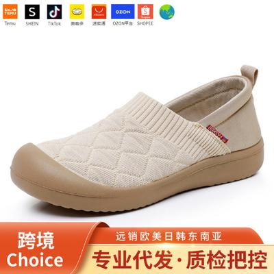 Shoes Women's Breathable and Light Hair Wholesale One-pedal Lazy Shoes Casual Mesh Comfortable Mother Shoes