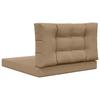 Outdoor Sofa Cushions 2 Pcs Taupe Polyester
