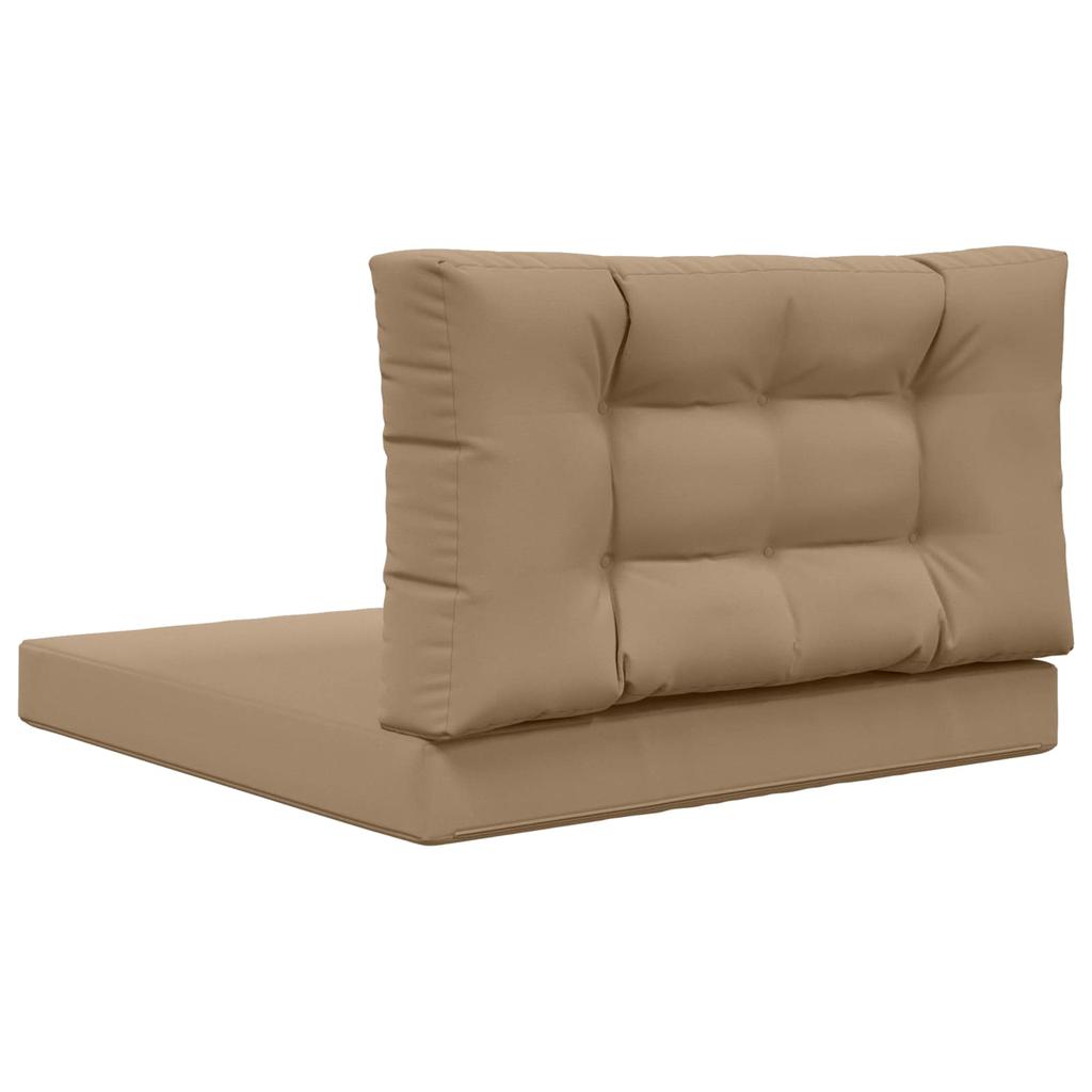 Outdoor Sofa Cushions 2 Pcs Taupe Polyester