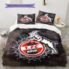 1. Set Copripiumino Trapuntato con Fantasia FC Köln Decorazione per la Casa Regalo (1 * copripiumino + 2 * federe senza imbottitura)