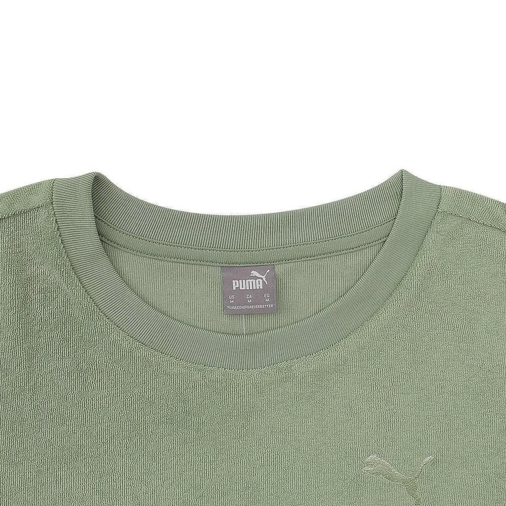 PUMA T Shirts Women's Green Crew Neck Moderate Other 684357-32